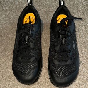 Keen Black Sneakers with Bright Orange Insole